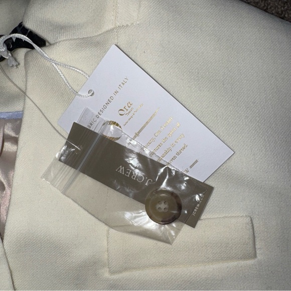 J.Crew NWT Elegant Ivory Women's Size 4 BlazerJacket Wool - Picture 6 of 11